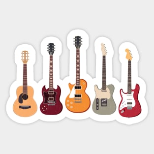 Left-Handed Guitars: Celebrating the Melodies of Southpaw Musicians Sticker